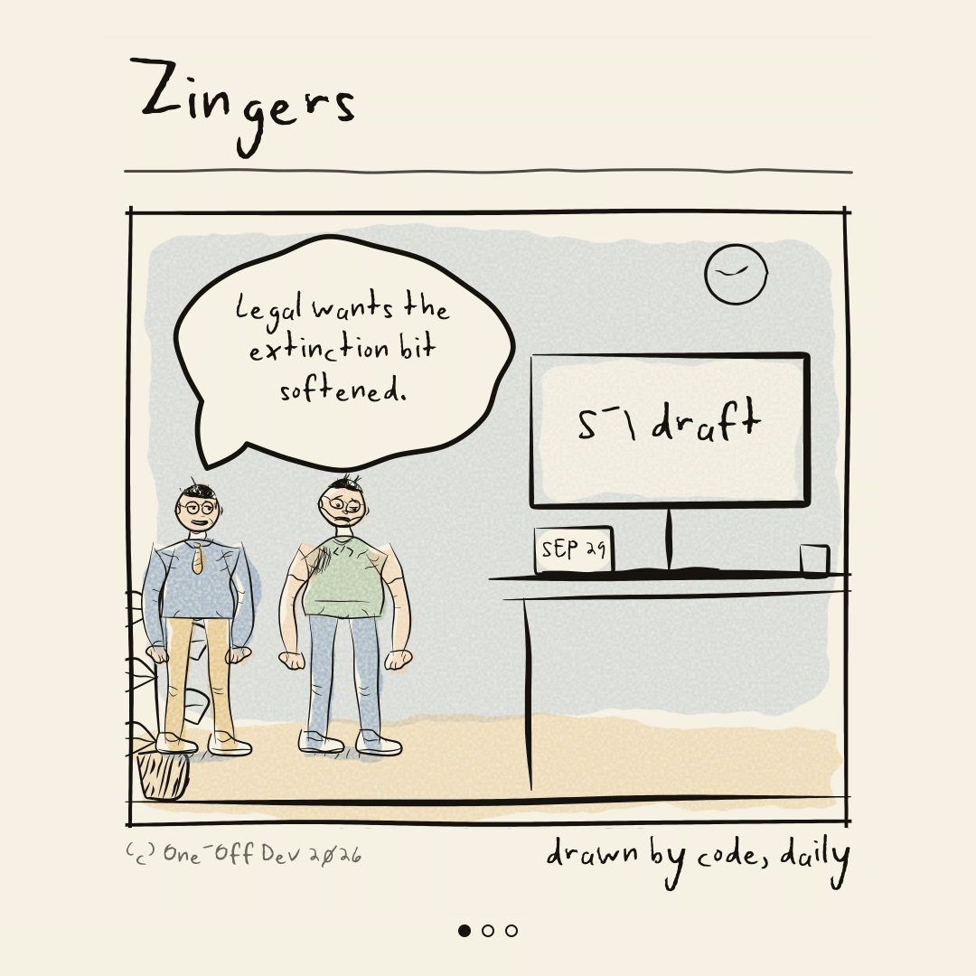 Legal Sent Notes, one panel at a time