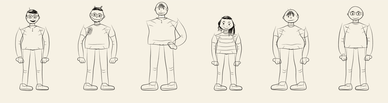 The cast in v1