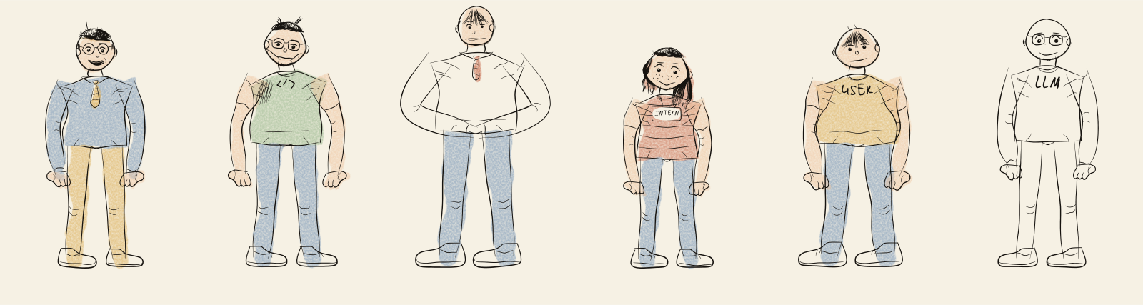 The cast in v5